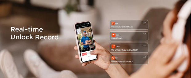ARPHA Smart Lock D289L Set WiFi Video Smart Lock with Camera & Doorbell 5-in-1 Keyless Entry Fingerprint Door Lock Two-Way Audio