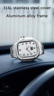 2024 Luxury Stainless Steel Watch Band for Apple Watch Series Ultra 49mm  Smart Watch Case with Stylish Strap