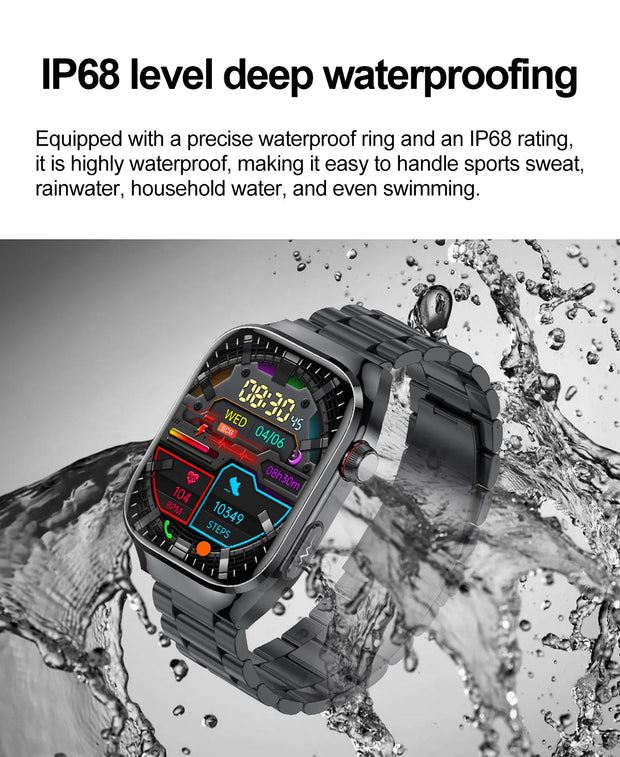 2025 New For Xiaomi Five organ examination Smart Watch Men ECG+PPG Uric Acid Blood Fat Bluetooth Call Sports Health Smartwatches