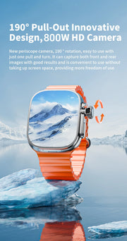 JC02 Pro 5G Smartwatch 2.29inch Amoled Curved Display S10 Ultra 3 Smart Watch With Rotary Camera GPS WIFI NFC Compass Video Call