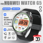 2025 New Sports Business Watch G5 PlUS Smart Watch Men 1.75"HD AMOLED Screen GPS track Heart Rate Compass Voice Call Smart Watch