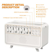 LED White Noise Speaker with 8 Nature Sounds Portable BT Speaker Rechargeable Aroma Diffuser Night Light for Home Creative Gift