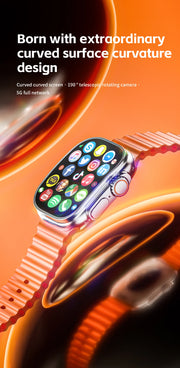 JC02 Pro 5G Smartwatch 2.29inch Amoled Curved Display S10 Ultra 3 Smart Watch With Rotary Camera GPS WIFI NFC Compass Video Call