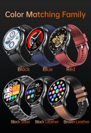 2025 New Health Analysis ECG+PPG Smart Watch Body Fat Uric Acid Blood Pressure Heart Rate Tracker NFC Smartwatch For Android IOS