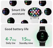 For Huawei New Ultra Slim AMOLED Smart Watch Women Screen Always Display Time Heart Rate BT Calling High-end Fashion Smartwatch