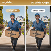 Arpha Smart Door Lock AL501 6 in 1 WiFi Smart Door Lock with Video Doorbell & Fingerprint 32GB Keyless Entry Digital Keypad