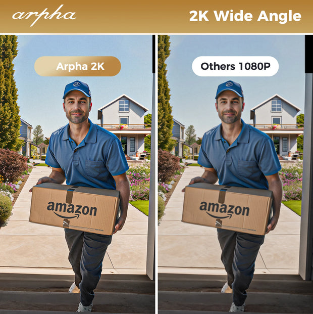 Arpha Smart Door Lock AL501 6 in 1 WiFi Smart Door Lock with Video Doorbell & Fingerprint 32GB Keyless Entry Digital Keypad