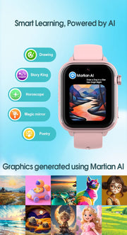 Wonlex KT37 GPS Smart Watch Kids AI Voice Assistant WiFi Location Tracker Video Call Heart Rate Monitoring Children Smart Watch