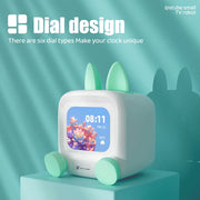 Mini Smart Weather Clock Desktop Display WIFI Bluetooth Speaker Night Light TV DIY Gaming Decor Smart Home Device