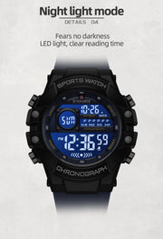 New NAVIFORCE Multi Functional Men's Watches Gas phase Digital Display Screen Silicone Strap Boy's Electronic Sports Male Clocks